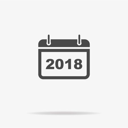 2018 icon. Vector concept illustration for design.のイラスト素材