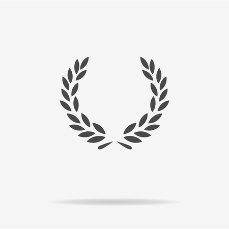 Laurel wreath icon. Vector concept illustration for design.のイラスト素材