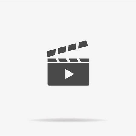 Clapper board icon. Vector concept illustration for design.のイラスト素材