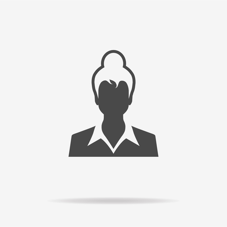 Woman icon. Vector concept illustration for design.のイラスト素材