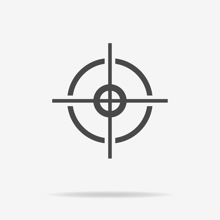 Crosshair icon. Vector concept illustration for design.のイラスト素材