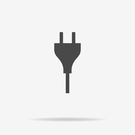Electric plug icon. Vector concept illustration for design.のイラスト素材