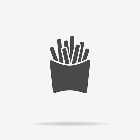 French fries icon. Vector concept illustration for design.のイラスト素材