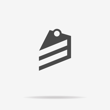 Piece of cake icon. Vector concept illustration for design.のイラスト素材