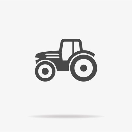 Tractor icon. Vector concept illustration for design.のイラスト素材