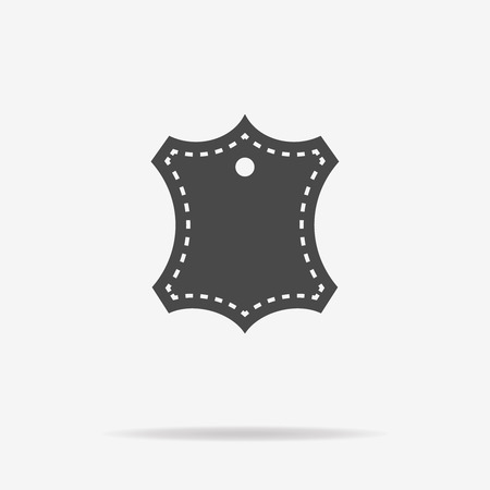 Leather icon. Vector concept illustration for design.のイラスト素材