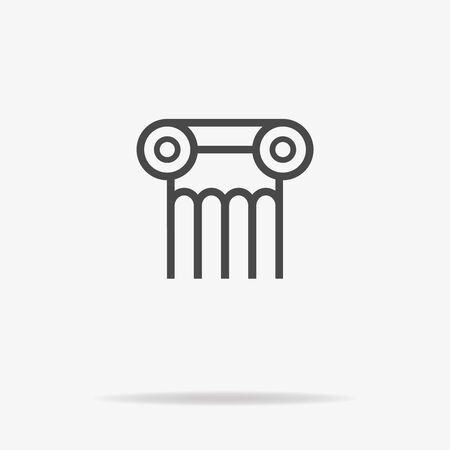 Column icon. Vector concept illustration for design.のイラスト素材