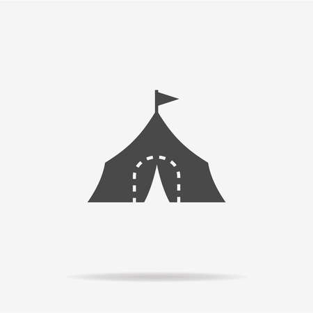 Tent icon. Vector concept illustration for design.のイラスト素材