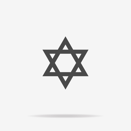 Star of David icon. Vector concept illustration for design.のイラスト素材