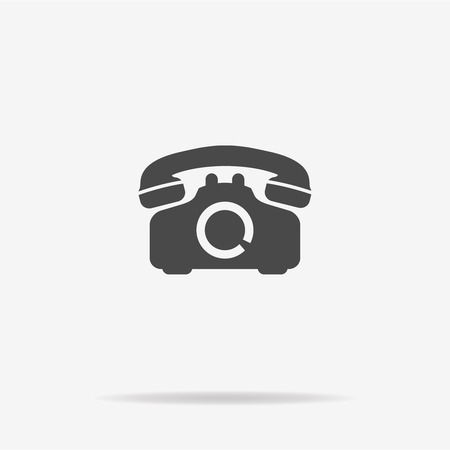 Retro telephone icon. Vector concept illustration for design.のイラスト素材