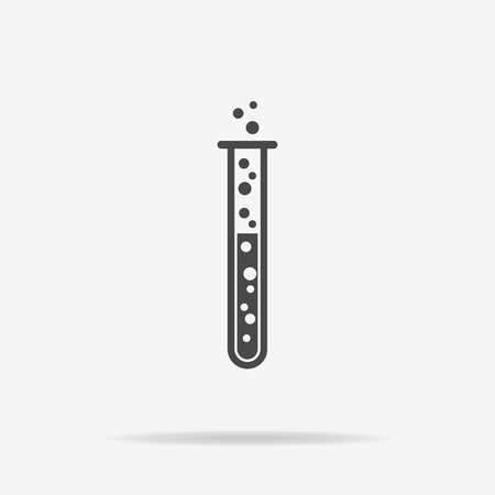 Test tube icon. Vector concept illustration for design.のイラスト素材