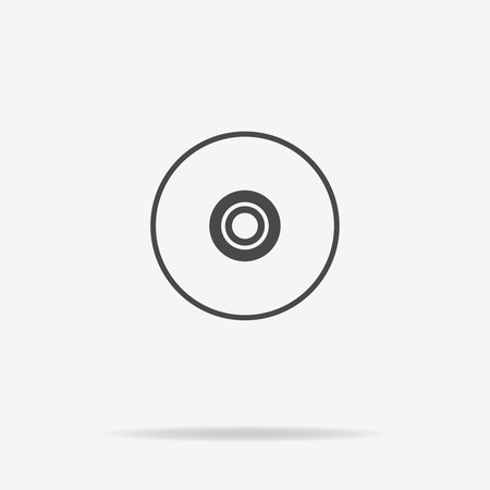 Compact disc icon. Vector concept illustration for design.のイラスト素材