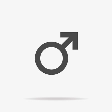 Male sexual orientation icon. Vector concept illustration for design.のイラスト素材
