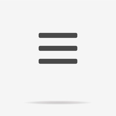 Menu icon. Vector concept illustration for design.のイラスト素材