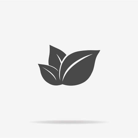 Leaf icon. Vector concept illustration for design.のイラスト素材