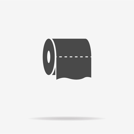 Toilet paper icon. Vector concept illustration for design.のイラスト素材