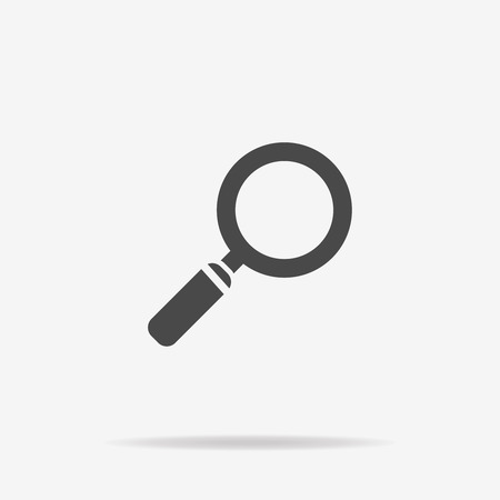 Magnifying glass icon. Vector concept illustration for design.のイラスト素材