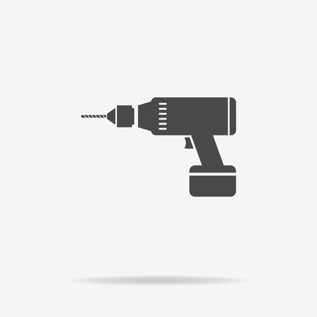 Drill icon. Vector concept illustration for design.のイラスト素材