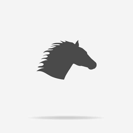 Horse head icon. Vector concept illustration for design.のイラスト素材