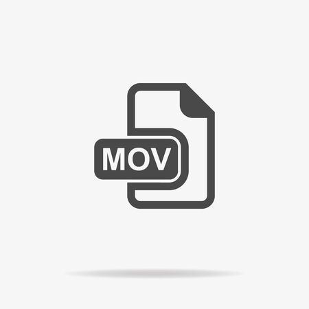 Mov icon. Vector concept illustration for design.のイラスト素材