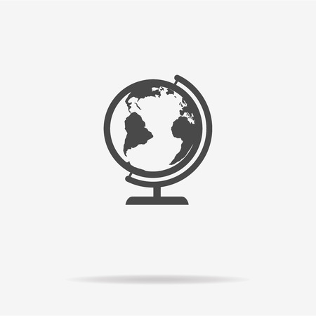 Geography earth globe icon. Vector concept illustration for design.のイラスト素材