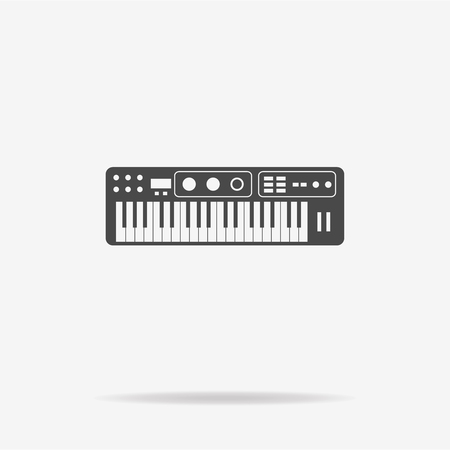 Electronic keyboard icon. Vector concept illustration for design.のイラスト素材