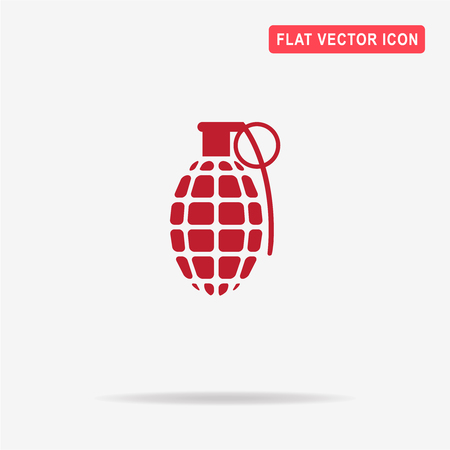Grenade icon. Vector concept illustration for design.のイラスト素材