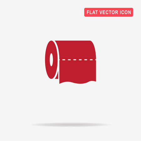 Toilet paper icon. Vector concept illustration for design.のイラスト素材