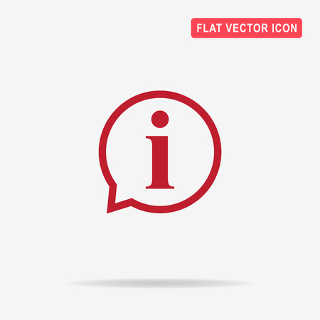 Information sign icon. Vector concept illustration for design.のイラスト素材