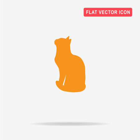 Cat icon. Vector concept illustration for design.のイラスト素材