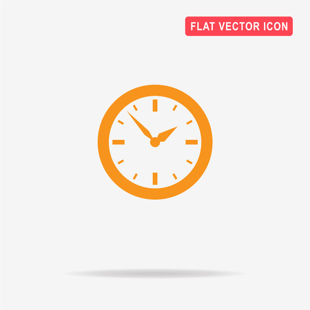 Clock icon. Vector concept illustration for design.のイラスト素材