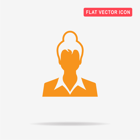 Woman icon. Vector concept illustration for design.のイラスト素材