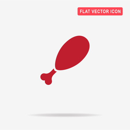 Roasted chicken icon. Vector concept illustration for design.のイラスト素材