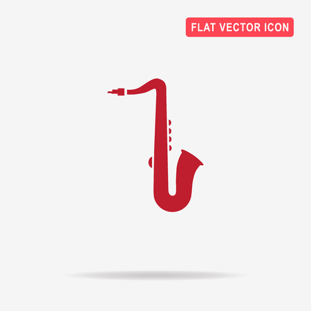 Saxophone icon. Vector concept illustration for design.のイラスト素材