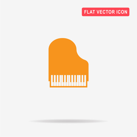 Piano icon. Vector concept illustration for design.のイラスト素材