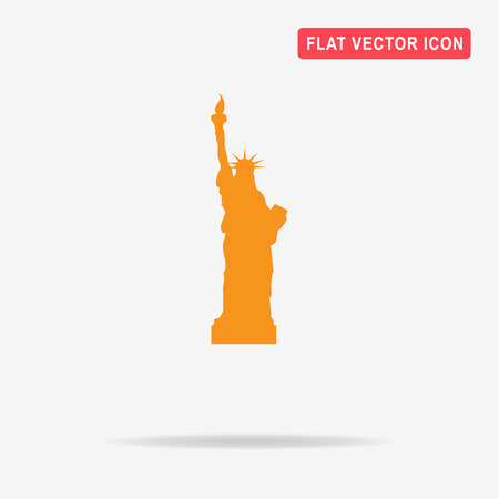Statue of liberty icon. Vector concept illustration for design.のイラスト素材