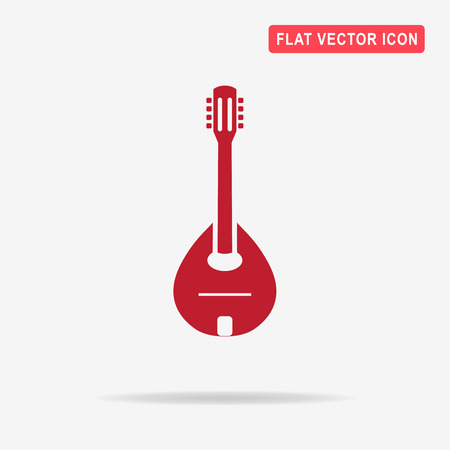 Mandolin icon. Vector concept illustration for design.のイラスト素材