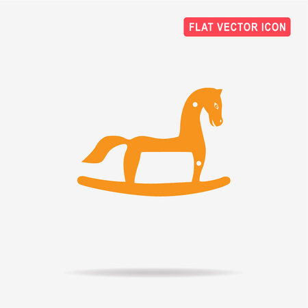 Rocking horse icon. Vector concept illustration for design.のイラスト素材