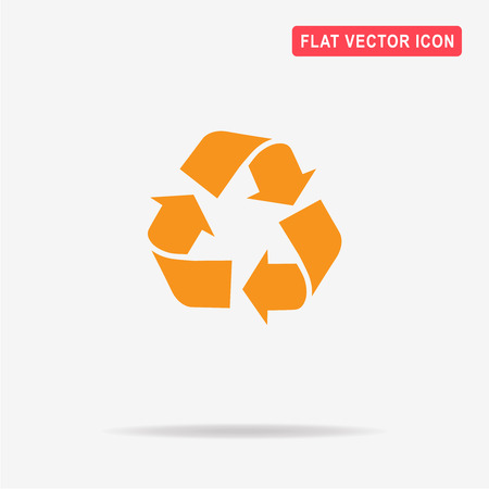 Recycle sign icon. Vector concept illustration for design.のイラスト素材