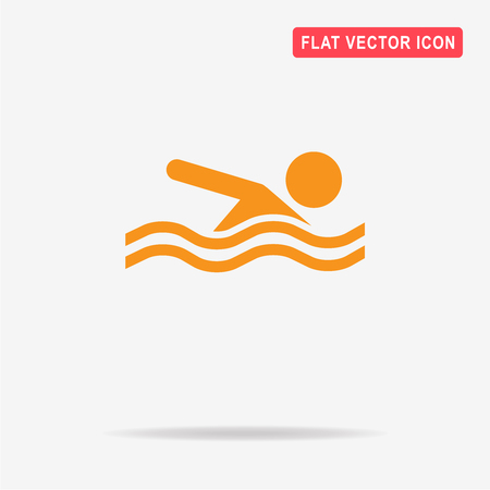 Swimming pool icon. Vector concept illustration for design.のイラスト素材