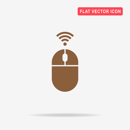 Bluetooth mouse icon. Vector concept illustration for design.のイラスト素材