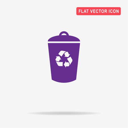 Trash can icon. Vector concept illustration for design.のイラスト素材