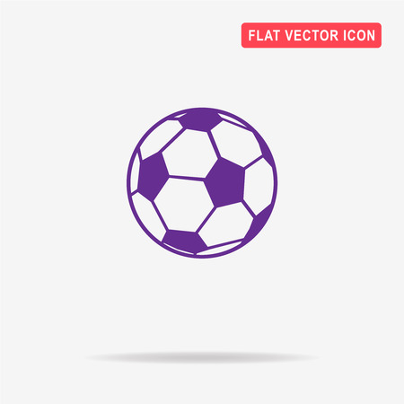 Football soccer ball icon. Vector concept illustration for design.のイラスト素材