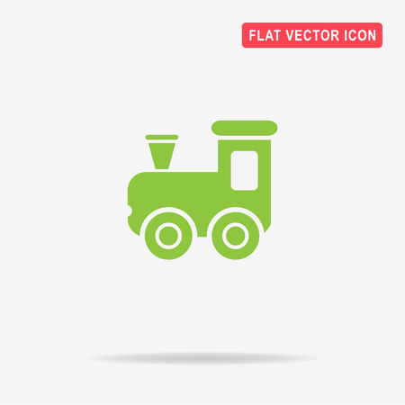 Toy train icon. Vector concept illustration for design.のイラスト素材