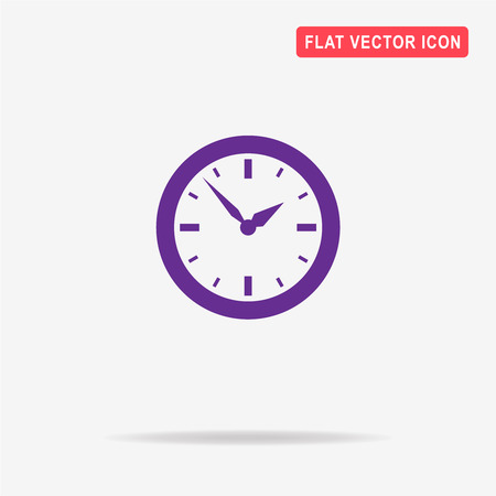 Clock icon. Vector concept illustration for design.のイラスト素材