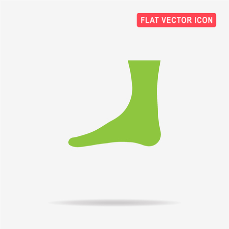 Foot icon. Vector concept illustration for design.のイラスト素材