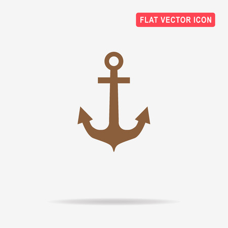 Anchor icon. Vector concept illustration for design.のイラスト素材