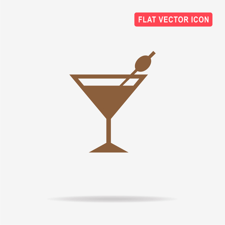 Martini glass icon. Vector concept illustration for design.のイラスト素材