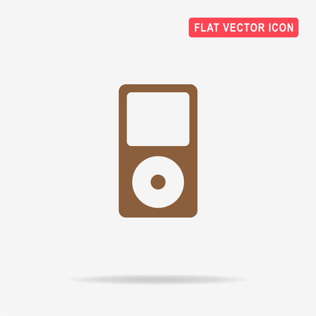 Portable media player icon. Vector concept illustration for design.のイラスト素材