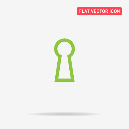 Keyhole icon. Vector concept illustration for design.のイラスト素材